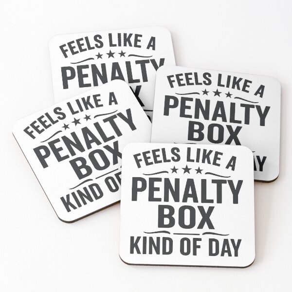 Item preview, Feels Like A Penalty Box Kind Of Day Men's Funny Hockey designed and sold by hemagamo.