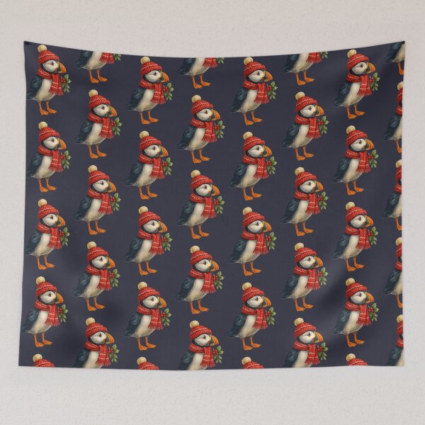 Item preview, Holiday Puffin - COASTAL CHRISTMAS COLLECTION designed and sold by autumnallen15.