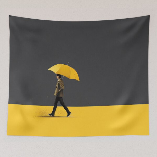 Item preview, Man with Umbrella in Rain designed and sold by anytka.
