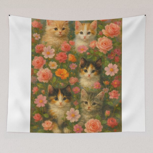 Item preview, Gatinhos entre Flores designed and sold by Leonornature.