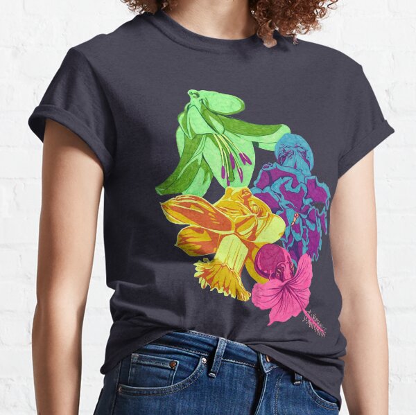 Octopus Flower Garden Classic T-Shirt