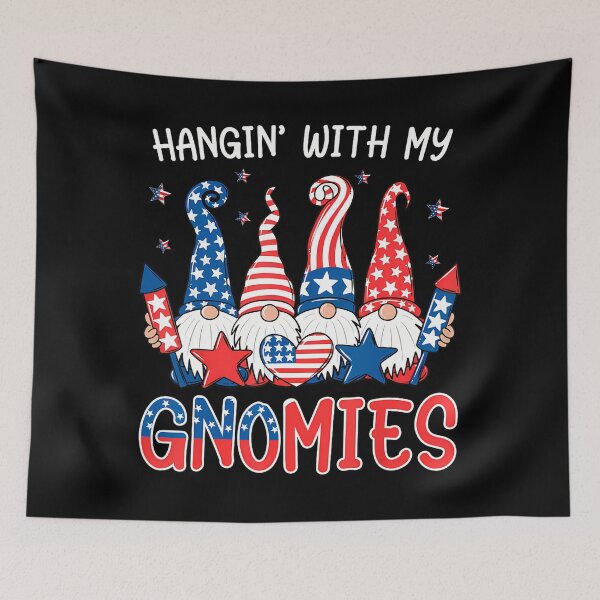 Item preview, Gnomies Funny Holiday Quote Happy My Hangin With Vintage designed and sold by Rackaam777Art.