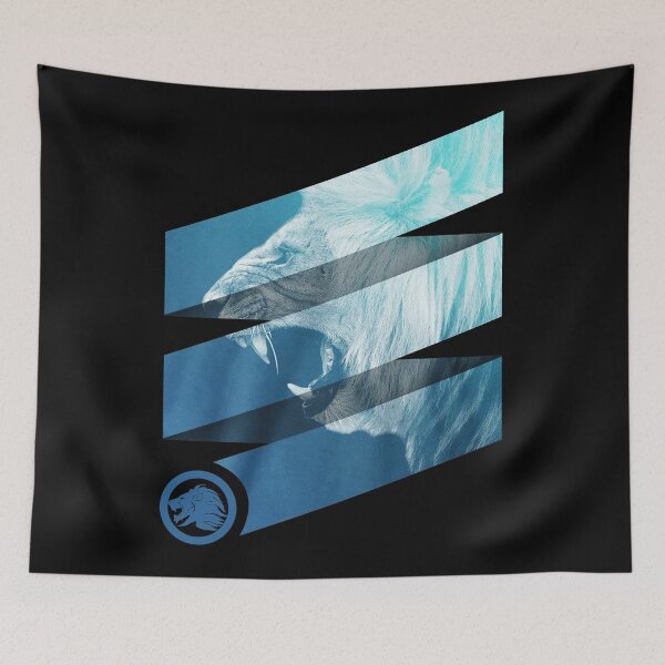 Item preview, Syndicate - Roar - Blue And White - Gaming designed and sold by jeraldinecramer.