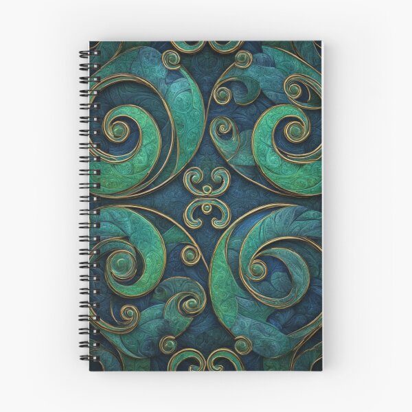Item preview, New Zealand Māori Paua Pattern Koru Design 607 designed and sold by GrinGalore.