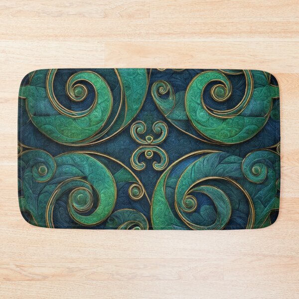 Item preview, New Zealand Māori Paua Pattern Koru Design 607 designed and sold by GrinGalore.