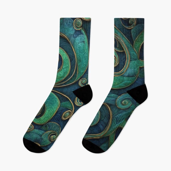 Item preview, New Zealand Māori Paua Pattern Koru Design 607 designed and sold by GrinGalore.