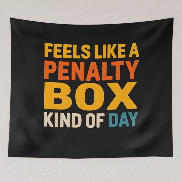 Item preview, Feels Like A Penalty Box Kind Of Day Men's Funny Hockey designed and sold by hemagamo.