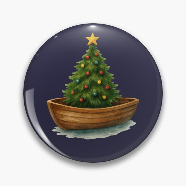 Item preview, Festive Dingy Boat w/ Tree - COASTAL CHRISTMAS COLLECTION designed and sold by autumnallen15.