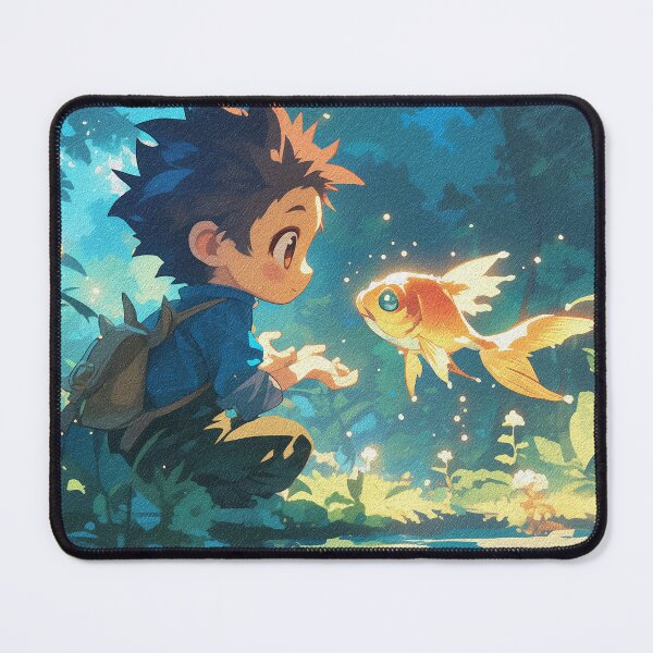Item preview, Magical Encounter Between Boy and Golden Fish designed and sold by DKRPalette.
