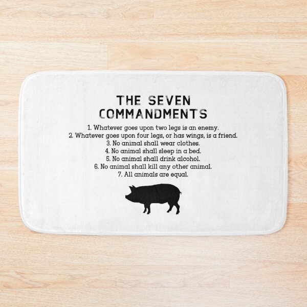 Item preview, Animal Farm The Seven Commandments designed and sold by TsunamiDesigns.