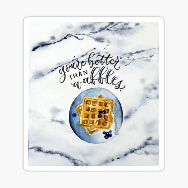 Waffle Love Sticker