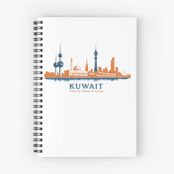 Item preview, Kuwait Skyline Panorama – From the Towers to the Sea | Vintage Vector Art designed and sold by Mo5tar.