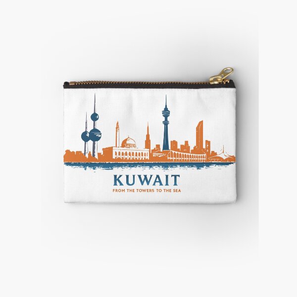 Item preview, Kuwait Skyline Panorama – From the Towers to the Sea | Vintage Vector Art designed and sold by Mo5tar.