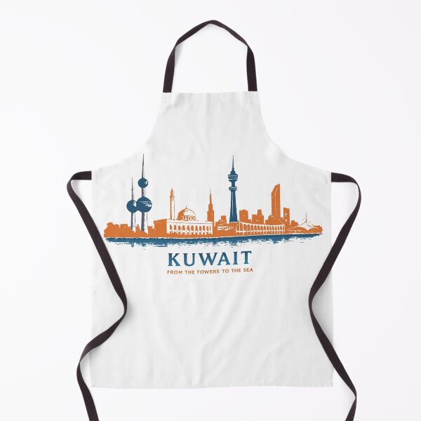 Item preview, Kuwait Skyline Panorama – From the Towers to the Sea | Vintage Vector Art designed and sold by Mo5tar.