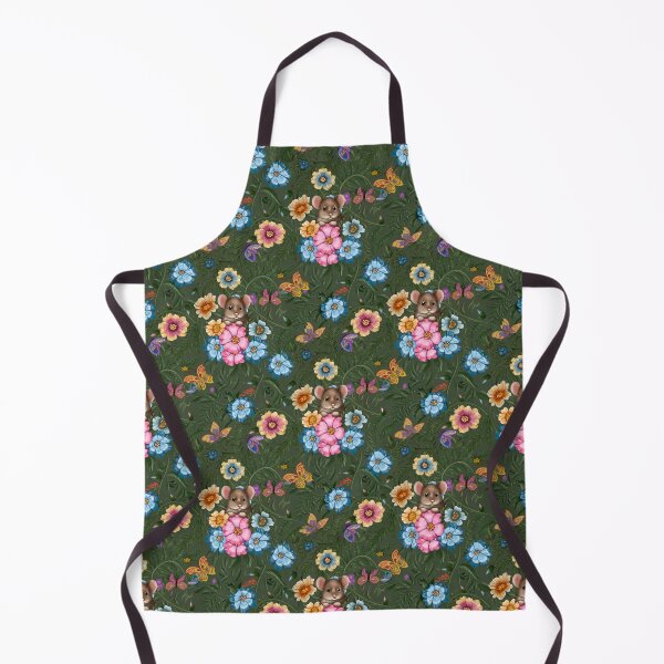 Item preview, Cute Floral Pattern with Mice and Butterflies designed and sold by Ekalininart.