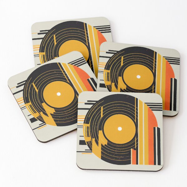 Item preview, Abstract colorful vinyl disc picture. Digital illustration. Ready to poster usage designed and sold by anytka.