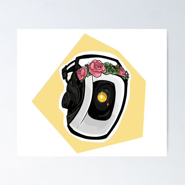 Aperçu de l'œuvre GLaDOS à couronne de fleurs créée et vendue par Cheltyka.