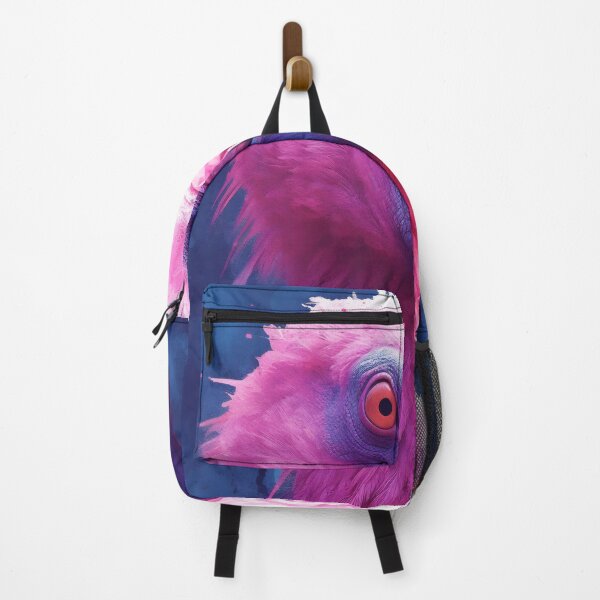 Item preview, Portrait of a flamingo on a blue green background. Emotive portrait. Looking at the camera designed and sold by anytka.