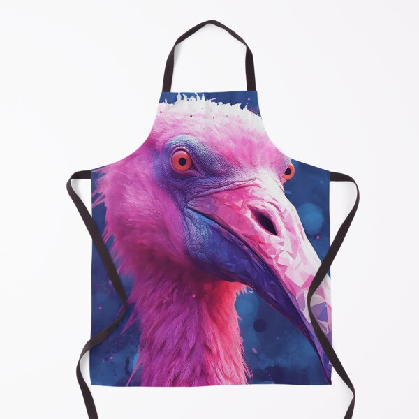 Item preview, Portrait of a flamingo on a blue green background. Emotive portrait. Looking at the camera designed and sold by anytka.