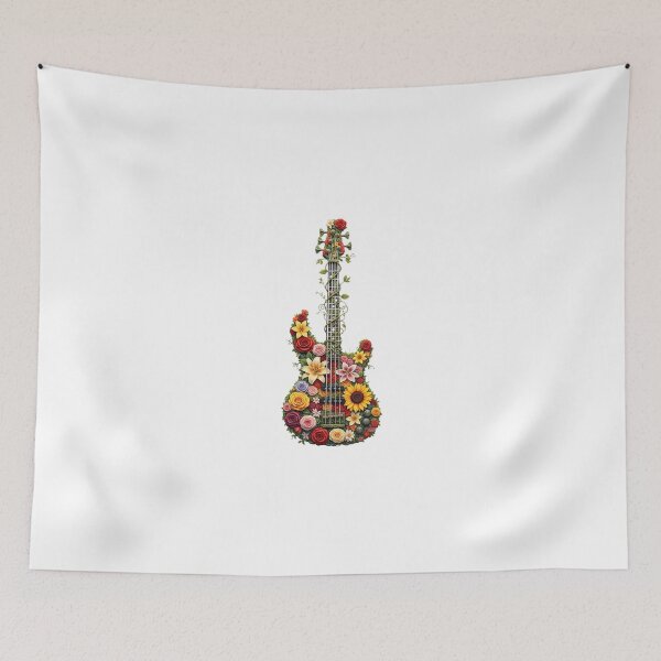 Item preview,  Music Lover Gift, Musician Gift, Beautiful Sounds,Traditional and Modern Musical Instruments, ivy flowers, Floral,Nature Love Art ,Nature Lover Gift, Peaceful Natural Design designed and sold by chipmuckdesignn.