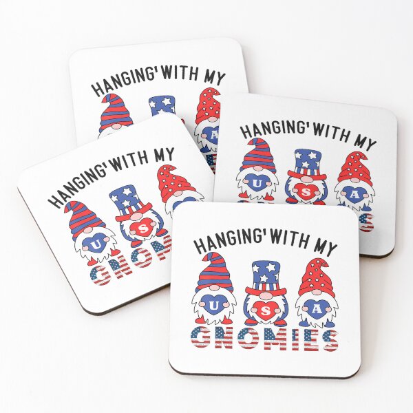 Item preview, My Vintage Hangin Holiday Happy With Funny Gnomies Quote designed and sold by Rackaam777Art.