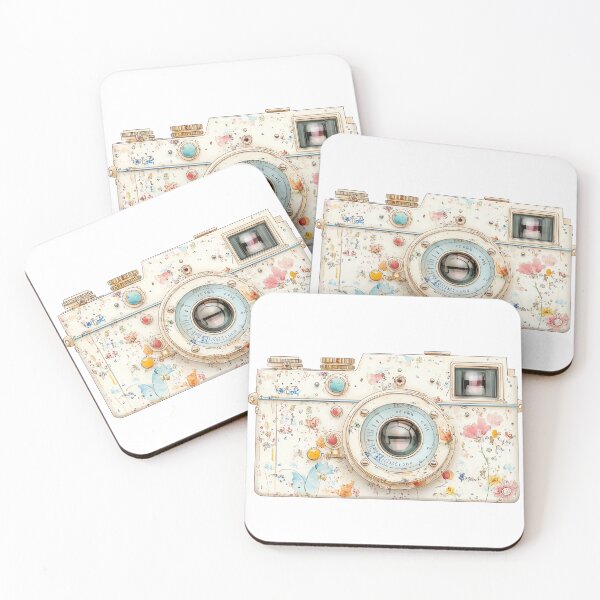 Item preview, Floral Vintage Camera Aesthetic Illustration designed and sold by rachada99.
