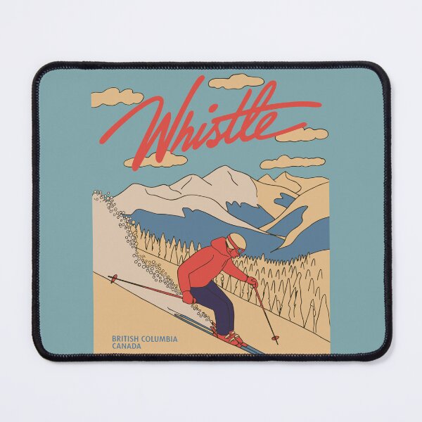 Item preview, Vintage Whistler Ski Poster – Retro Winter Sports Wall Art | Canadian Mountain Landscape for Ski & Snowboard Lovers designed and sold by paulo silveira.