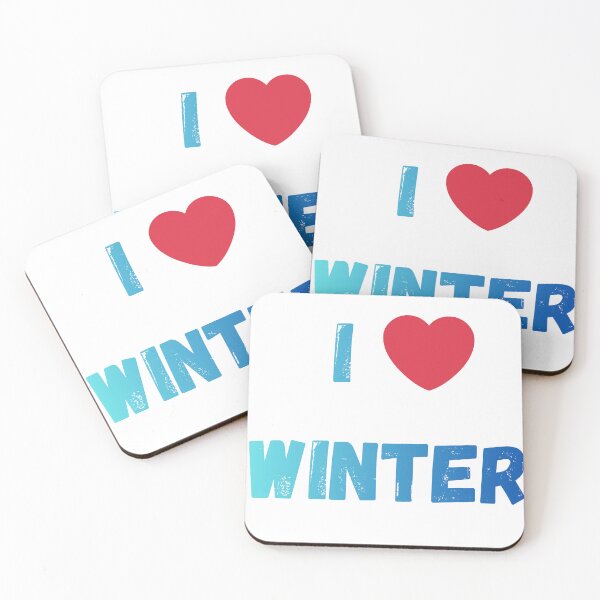Aperçu de l'œuvre I love Winter – Minimalist Cozy Season Design créée et vendue par Wear_Vibe.