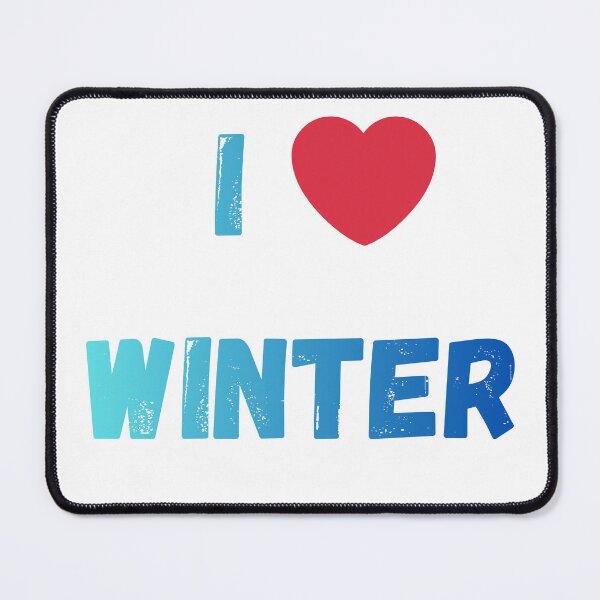 Item preview, I love Winter – Minimalist Cozy Season Design designed and sold by Wear_Vibe.