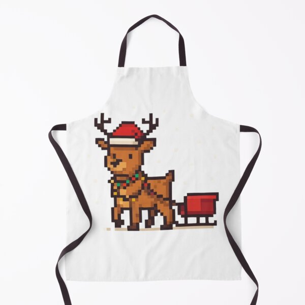 Artikelvorschau, Weihnachts-Rentier im Pixel-Art-Stil – Niedliches Retro-Weihnachtsdesign entworfen und verkauft von FriendlyKitty.