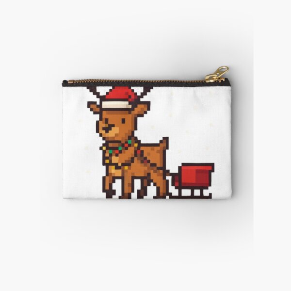 Item preview, Pixel Art Christmas Reindeer – Cute Retro Holiday Design designed and sold by FriendlyKitty.