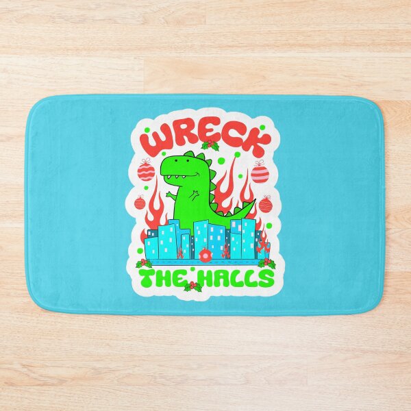 Item preview, Cute Godzilla Kawaii Holiday Pun designed and sold by Renata Illustrata.