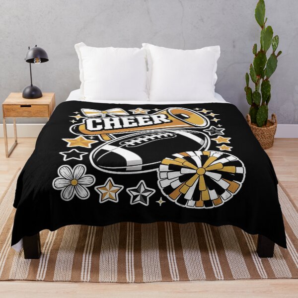 Item preview, Coquette Bow Football Gold Black Game Cheer Mom Touchdown designed and sold by RayArmstrong.