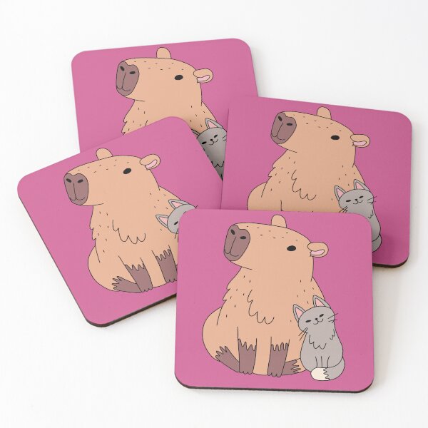 Item preview, Capybara and Cat designed and sold by YumeKurenai.