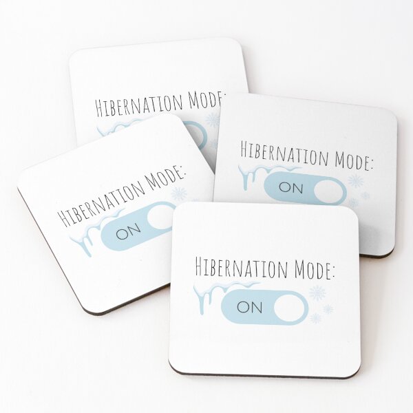 Item preview, Hibernation Mode: ON – Minimalist design for relaxed winter moments designed and sold by SparkLuxe.