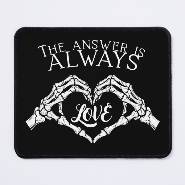 Item preview, The answer is always love Aesthetic Alternative Design designed and sold by OldSkullDesigns.