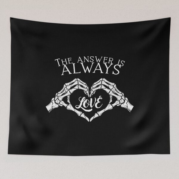Item preview, The answer is always love Aesthetic Alternative Design designed and sold by OldSkullDesigns.