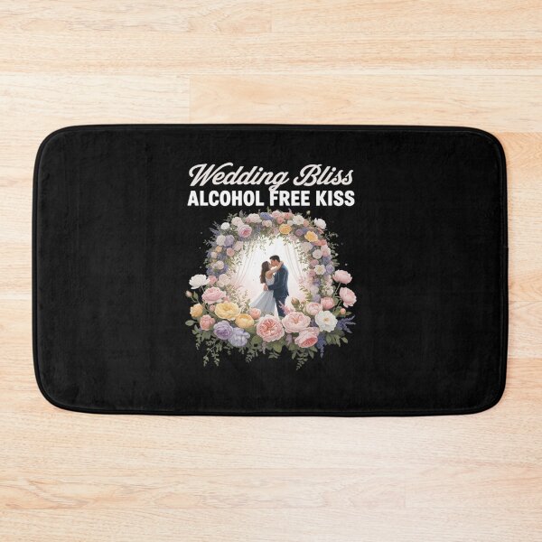 Item preview, Wedding Bliss Alcohol Free Kiss Bridal Party Groom Bride designed and sold by RansomFlatley.