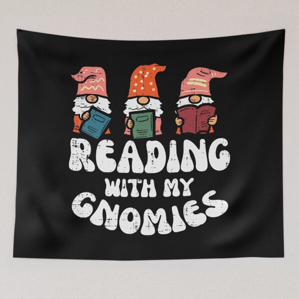 Item preview, My Holiday Happy Gnomies With Quote Funny Hangin Vintage designed and sold by Rackaam777Art.
