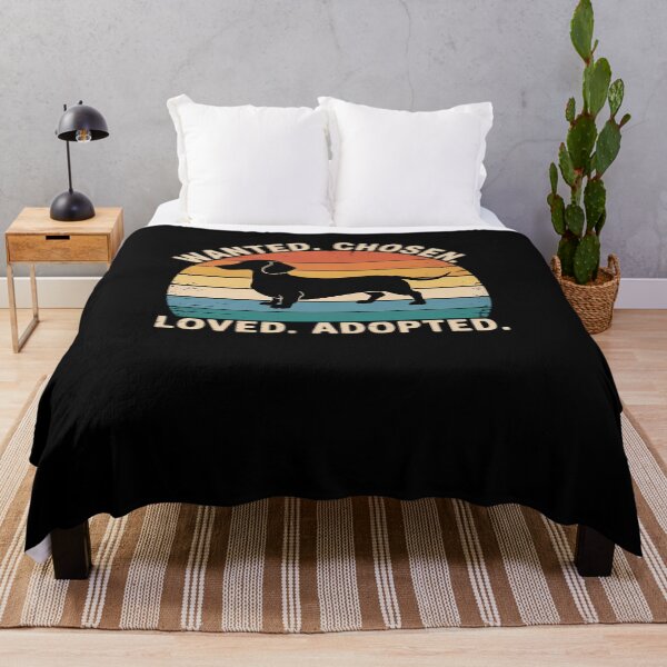 Item preview, Wanted Chosen Loved Adopted Merch Dachsund Dad Mom designed and sold by RayArmstrong.