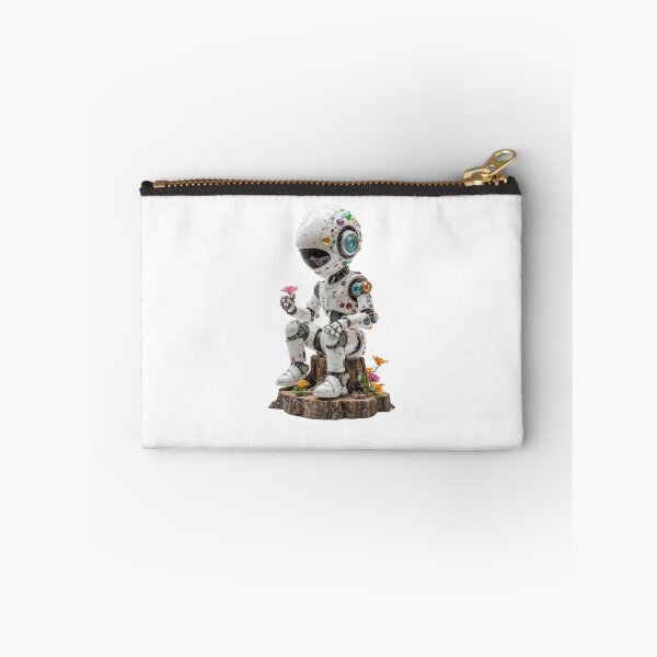 Item preview, The robot looks at the flower with interest designed and sold by MadinaFatt.