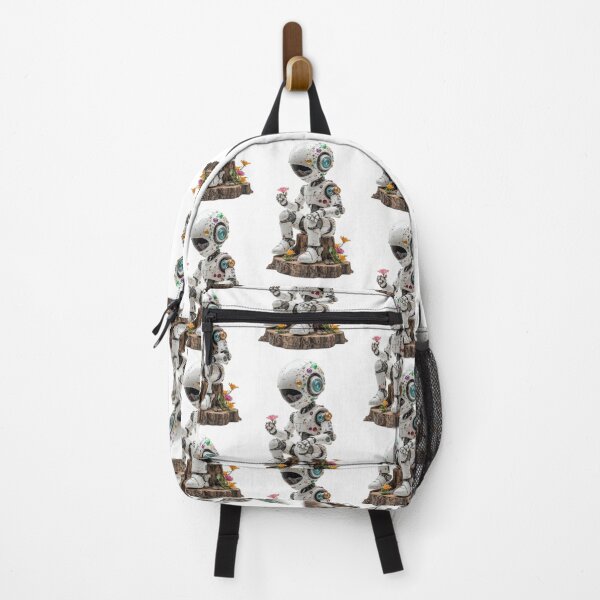 Item preview, The robot looks at the flower with interest designed and sold by MadinaFatt.