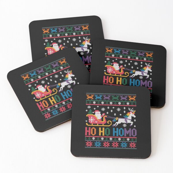 Item preview, HoHo Homo Gay Christmas Sweater LGBT Pride LGBTQ Proud Ally designed and sold by FranzFriesen.