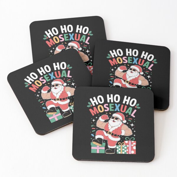 Item preview, Ho Ho Ho Mosexual Gay Santa LGBT Pun Gay Pride Christmas designed and sold by HaileyRobel.