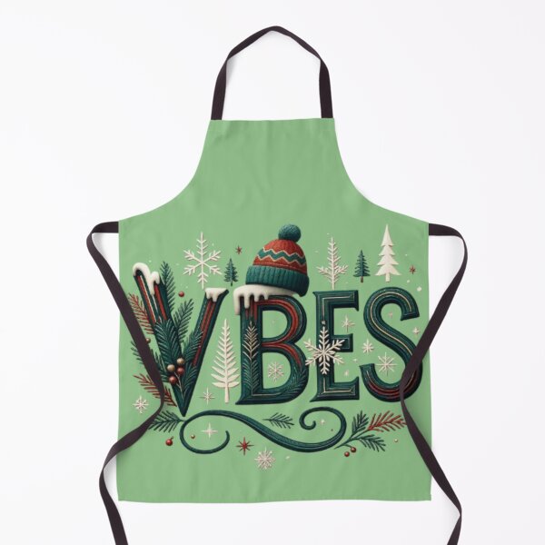Item preview, Vibes Winter Snowflake Pine Tree Cozy Cap Typography designed and sold by Kony83.