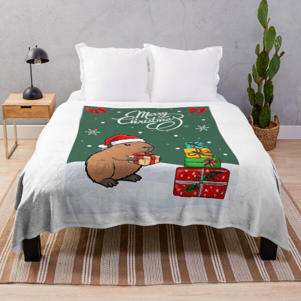 Item preview, Cabybara Merry Christmas Merch designed and sold by Tangled Thoughts .