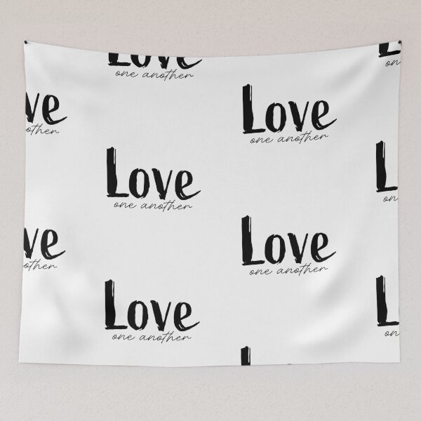 Item preview, Love One Another – Christian Faith Typography T-Shirt Design designed and sold by CrossCrafted.