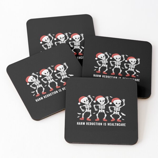 Item preview, Harm Reduction Skeleton Dancing Christmas Overdose Awareness designed and sold by FranzFriesen.