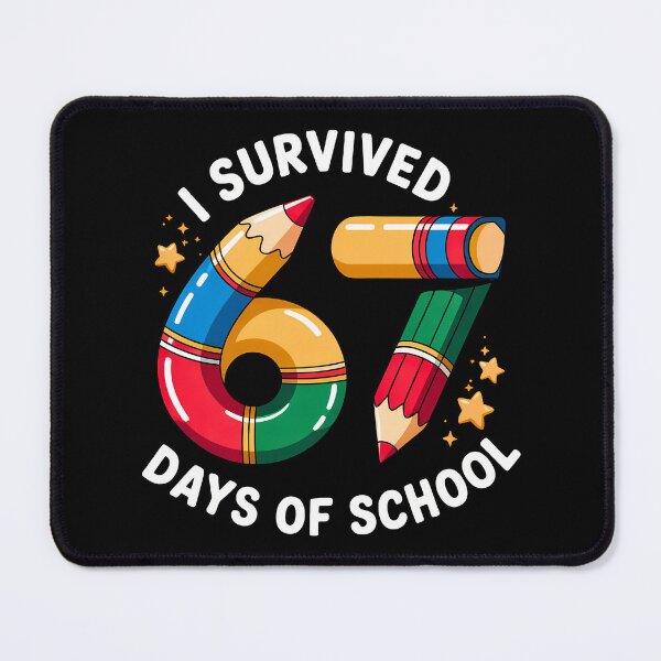 Item preview, i survived 67 days of school six seven meme designed and sold by VividDripCo.