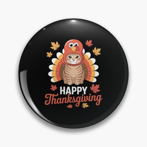 Item preview, Happy Thanksgiving Cat Turkey Christmas Day designed and sold by RayArmstrong.